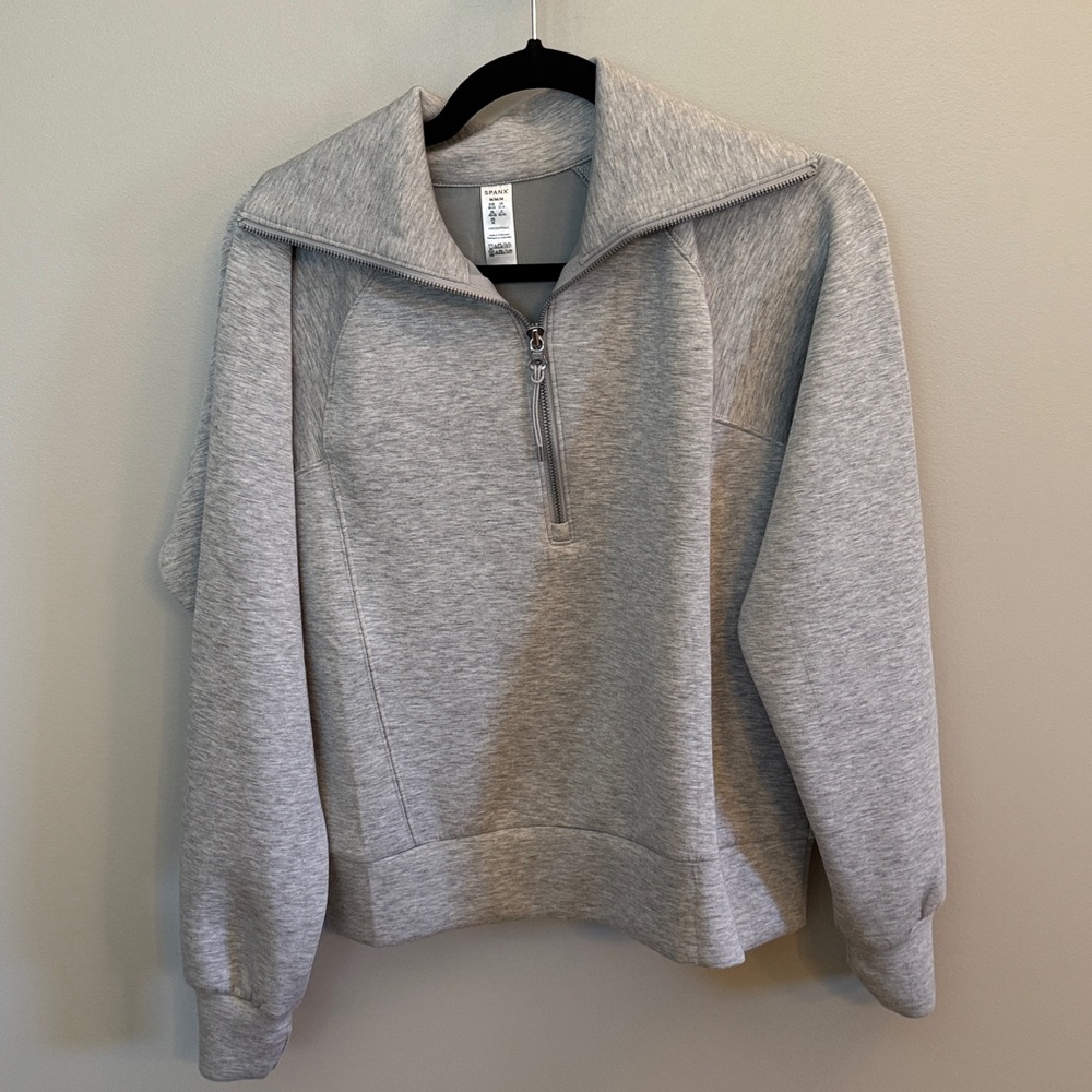 SPANX Light Gray Pullover